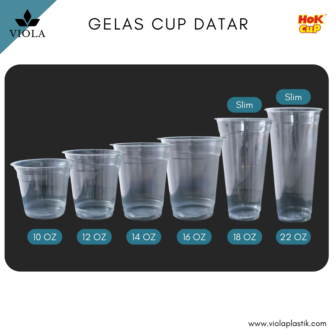 Gelas Cup Plastik 22 Oz Slim Hok Cup Viola Plastik 1126